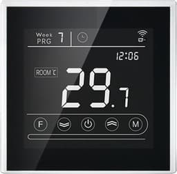 Slimme Thermostaat - Temperatuurregelaar Vloerverwarming - Energie Besparen - Wifi Bediening - 86x86mm - Wit — thumbnail 5