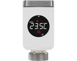 Slimme Thermostaatkop - Radiatorkraan Actuator - Verwarming Regelen - Wifi Afstandsbediening - M30x1.5mm - Wit