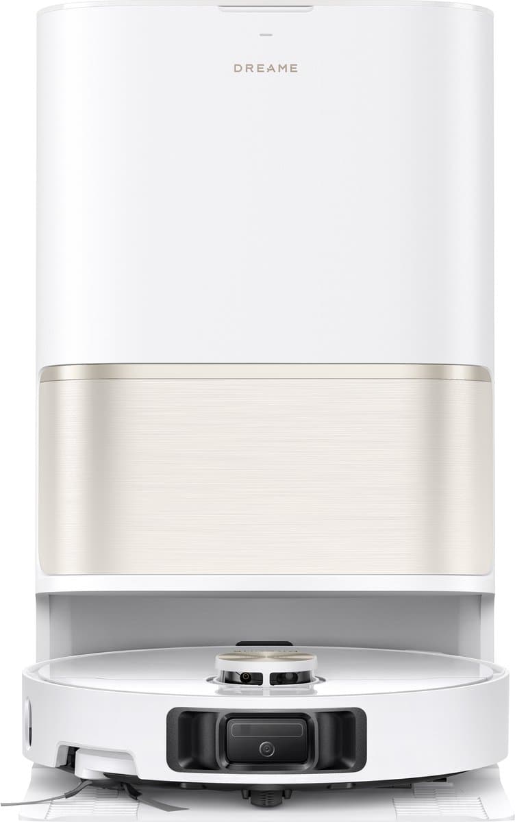 Dreame L50 Ultra AE Robotstofzuiger Parelwit - Dweilfunctie - Automatisch legen en bijvullen - Zelfreiniging op 100 °C - Huisdierenhaar - Matter Protocol - Spraak- en appbesturing - 28.000 Pa zuigkracht - Randen, hoeken, lage ruimtes, plinten — afbeelding 1
