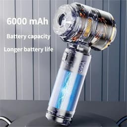 Draagbare Stofzuiger - Handstofzuiger Draadloos - Auto en Huis - Krachtige Borstelloze Motor - 500 Gram - Zwart — thumbnail 5