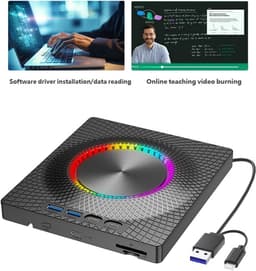 Externe Schijf - Draagbare Recorder - Gegevens Opslaan - Compact Lichtgewicht - 140x160MM - Zwart — thumbnail 4