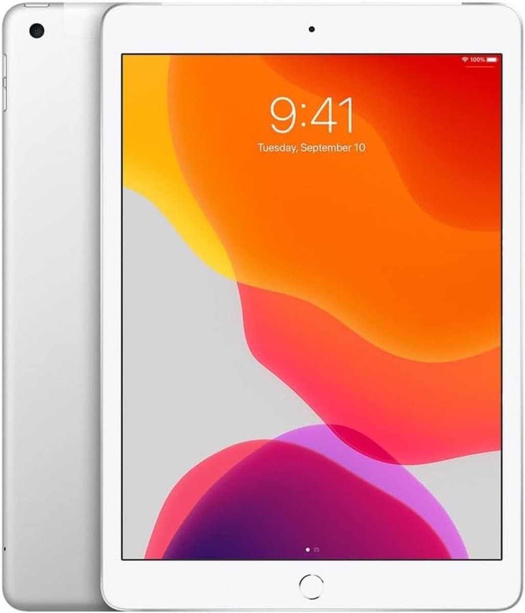 SnelShoppen - Refurbished 2019 Tablet 10.2-inch Wi-Fi + Cellular 32GB Silver - Ideaal voor Werk, School en Ontspanning — afbeelding 1