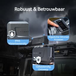 CYBERTAKE S2 Pro - Mobiele Airco - 5100BTU koeling & 6100BTU verwarming - 12V/24V/48V - Stil ≤55dB met App — thumbnail 4