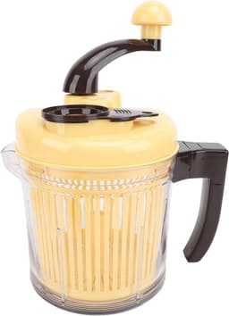 Keukenmachine Hakmolen - Handmatige Groentesnijder - Moeiteloos Ingrediënten Bereiden - 3 Versnellingsopties - 2500 Ml Capaciteit - Zilver — thumbnail 1