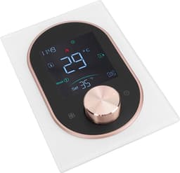 Slimme Thermostaat - Verwarmingsthermostaat Programmeerbaar - Temperatuur Regelen - Touchscreen Kleurendisplay - 86 x 86 mm - Wit — thumbnail 5
