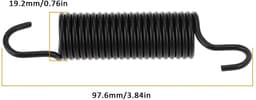 Dailygoods- Idlerspring OEM 732-04323B - Compatibel met MTD/Cub Cadet - Roestvrij Staal - Duurzaam - Schokabsorberend - Effectieve Trillingsverlichting - Veerspanning — thumbnail 2