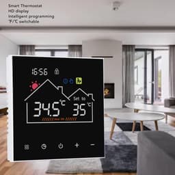 Slimme Thermostaat - Programmeerbare Controller - Comfort Thuis - LCD Touchscreen - AC90V-240V - Wit — thumbnail 3