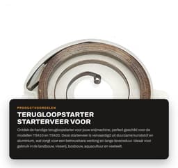 Dailygoods- Terugloopstarter Hoogwaardig Materiaal - Starterveer - Geschikt voor TS410/TS420 - Duurzaam - Betrouwbaar - Lichtgewicht 42 g - Startveer — thumbnail 1