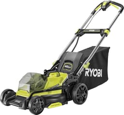 Accu Grasmaaier - Tuinmaaier - Gazon Onderhoud - Borstelloze Motor - 40 cm Snijdbreedte - Zwart — thumbnail 1