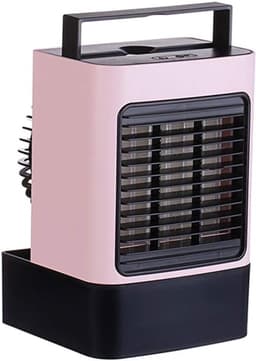 Persoonlijke Luchtkoeler - Draagbare Airco - Persoonlijke Verkoeling - 3-in-1 Functie - 13.6 x 20.8 cm - Roze — thumbnail 1