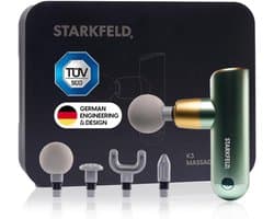 SnelShoppen - Compacte Diepe Weefsel Massage Gun | Stil & Krachtig | 2 Opzetstukken | Ultra Licht & Draagbaar | Elegante Ontwerp | Spierherstel en Pij