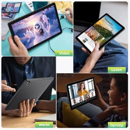SnelShoppen - 10 Inch Tablet Android 15 met Case, Unisoc T30 Quad-Core, 18GB RAM, 128GB ROM, 1TB Uitbreiding, 1280x800 HD Scherm, 5MP + 8MP Camera, 60 — thumbnail 5
