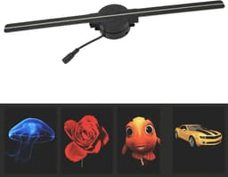 3D 16,5 Inch LED-hologramventilator, 224 Lichtkralen 3D-advertentiespeler met Hoge Resolutie Ondersteunt Holografische Projectie voor Thuisreclame (EU-stekker) — thumbnail 2