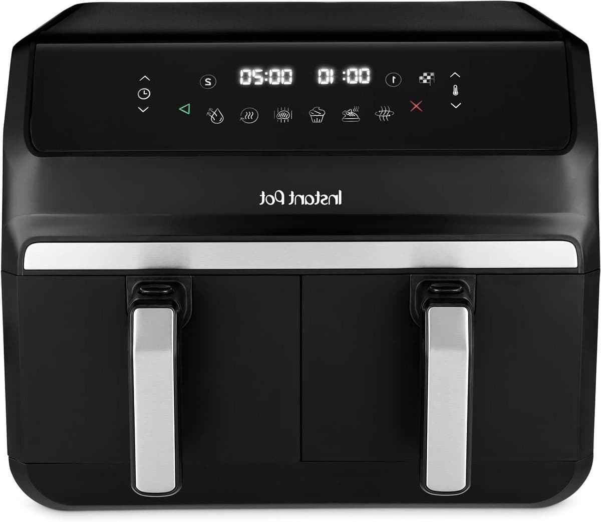 Dubbele Heteluchtfriteuse - Airfryer Dubbele Mand - Gezond Koken - SyncCook & SyncFinish - 8 Liter - Zwart — afbeelding 1