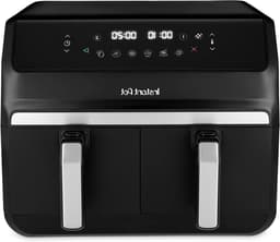 Dubbele Heteluchtfriteuse - Airfryer Dubbele Mand - Gezond Koken - SyncCook & SyncFinish - 8 Liter - Zwart — thumbnail 1