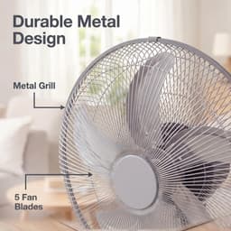 Archi 65W 3-in-1 Metalen Ventilator – Ventilatie - Staande Ventilator, Vloerventilator En Wandventilator – Industrieel Design — thumbnail 4