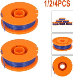 Grasmaaier Spoel - Trimmer Spoel Lijn - Gazon Onderhoud - Efficiënte Maai Prestaties - 4 Stuks - Oranje Blauw — thumbnail 2