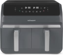 Dubbele Heteluchtfriteuse - Airfryer Dubbele Mand Airfryer - Gezond Koken - Dubbele Zone Functie - 8 Liter - Truffelgrijs — thumbnail 2