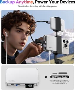 Magnetische Externe SSD - Draagbare Opslag - Bestanden Overzetten - Plug-and-play - 1 TB - Zwart — thumbnail 2