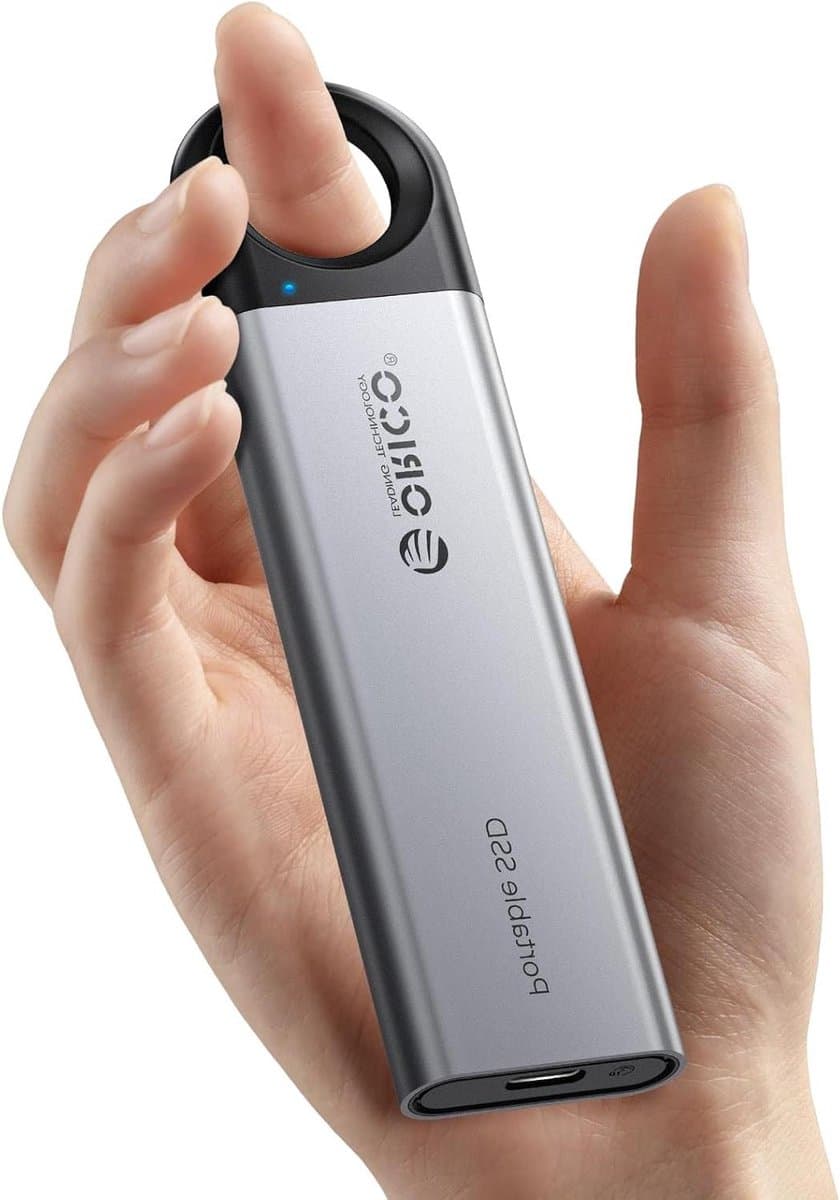 Externe SSD - Draagbare Harde Schijf - Bestanden Opslaan - Snelle Overdrachtssnelheden - 256 GB - Grijs — afbeelding 1