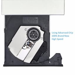 Externe DVD-speler - CD Brander - Bestanden Archiveren - Plug and Play - Draagbaar - Zwart — thumbnail 2