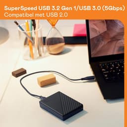 Externe Harde Schijf - Mobiele Opslag - Bestanden Opslaan - Automatische Back-ups - 1 TB - Zwart — thumbnail 3