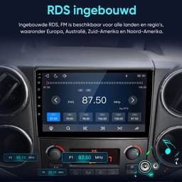 Junsun lINUX Draadloos Carplay & Andriod Auto Geschikt voor Peugeot Partner Citroën Berlingo 2 (B9) 2008-2019 - 9 Inch HD TouchScreen - Bluetooth - GPS navigatie- WiFi -FM - RDS- Airplay - Quad-core processor — thumbnail 4