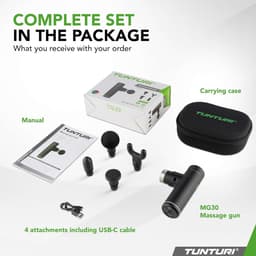 Thijox - Massage Gun Mini - Draadloze Spiermassageapparaat - Compact - Ideaal voor Thuis, Sport en Ontspanning - Verlicht Spierpijn en Stijfheid - Zwa — thumbnail 5