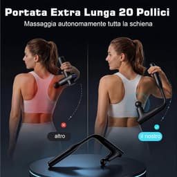 SnelShoppen - Draadloze Massage Gun - Professionele Deep Tissue Massager met LED-Indicatielampjes, Type-C Oplading & 4 Massagekoppen - Handheld Massag — thumbnail 2