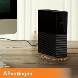 Externe Harde Schijf - Opslagstation - Bestanden Opslaan - Hardware Encryptie - 8 TB - Zwart — thumbnail 3