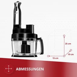 Keukenmachine - Keukenrobot mixer - Eten bereiden - 800W Krachtige Motor - 2 Liter Kom - Zwart — thumbnail 2