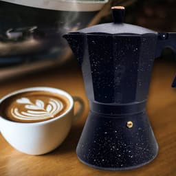 Moka Pot 6 Kops – Percolator Inductie – RVS en Aluminium Espressomaker – Espresso Koffiemaker — thumbnail 4