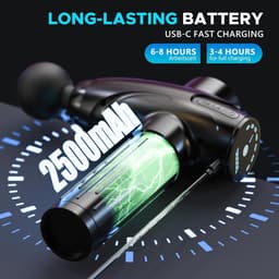Thijox - Massagepistool met 10 Massagekoppen, 30 Snelheden, Percussie Massageapparaat voor Spierontspanning, Handzaam en Efficiënt, Perfect voor Sport — thumbnail 2