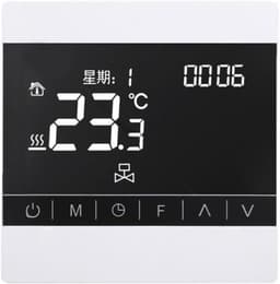 Slimme Thermostaat - Vloerverwarming Bediening - Energie Besparen - Nauwkeurige Temperatuurregeling - 10 x 10 x 3 cm - Wit — thumbnail 1