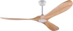 MODENUIT Plafondventilator – 152,4 cm – Zonder Verlichting – Hout en Metaal – Wit en Naturel – DC-Motor — thumbnail 2