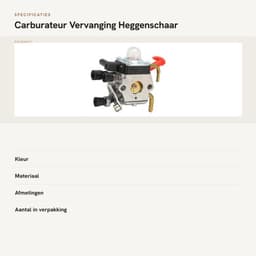 Carburateur Vervanging - Passend Voor Stihl Hs81 Hs81r Hs81rc - Tuinieren Tool Accessoires met Content - Hs81t Hs86 Hs86r Hs86t . — thumbnail 5