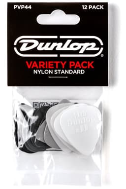 Dunlop PVP44 Nylon Standard Pick Plectrum Variety 12-Pack - Plectra, 0.38mm tot 1.0mm, mix van 12 stuks — thumbnail 1