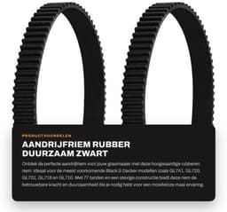 Distributieriem 77 Tanden - Aandrijfriem Rubber - 3 mm Tandhoogte - 10 mm Breedte - 231 mm Omtrek - Sluitlus — thumbnail 1