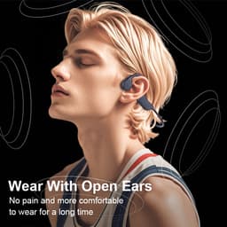 X7S - Bone Conduction Headphone – Open-Ear Sport Oortjes – Sport Hoofdtelefoon – Bluetooth Koptelefoon – IPX8 Waterbestendig – Hardlopen & Fitness – Zwart — thumbnail 4
