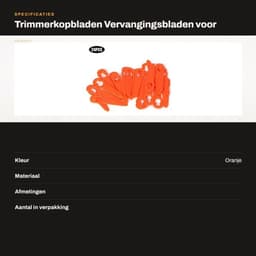 Trimmerkopbladen - Vervangingsbladen voor grasmaaier - Oranje - Duurzaam kunststof - 24-delige set - Geschikt voor Polycut 2-2 - Herbruik... — thumbnail 3