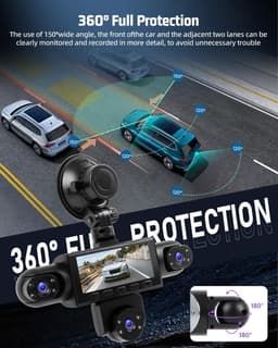 Dashcam - Full HD - 360 Graden Dekking - Nachtzicht - Voor Auto's — thumbnail 4