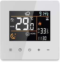 Slimme Thermostaat - Temperatuurregelaar Verwarming - Energie Besparen - App Bediening - 10 x 10 x 6 cm - Wit — thumbnail 1