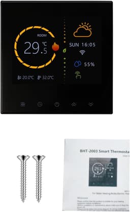 Slimme Thermostaat - Digitale Temperatuurregelaar - Verwarming Regelen - WiFi Afstandsbediening - 5-35°C - Wit — thumbnail 5