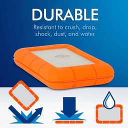 Externe Harde Schijf - Mobiele Opslag - Data Opslaan - Schok- en Waterbestendig - 4 TB - Oranje — thumbnail 3