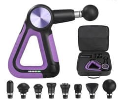 Massagepistool - Spierontspanningstool - Herstel na sport - Verstelbare arm - 16mm amplitude - Paars
