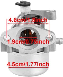 SnelShoppen - Carburetor Kit voor 4 Cycle Grasmaaier Generator met Bougiekabel, Seals, Brandstoffilter - Vervangt 790845 799871 799866 796707 794304 — thumbnail 5