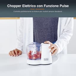 Elektrische Hakker - Keukenmachine - Ingrediënten Verwerken - Pulse Functie - 350 ml - Wit — thumbnail 2