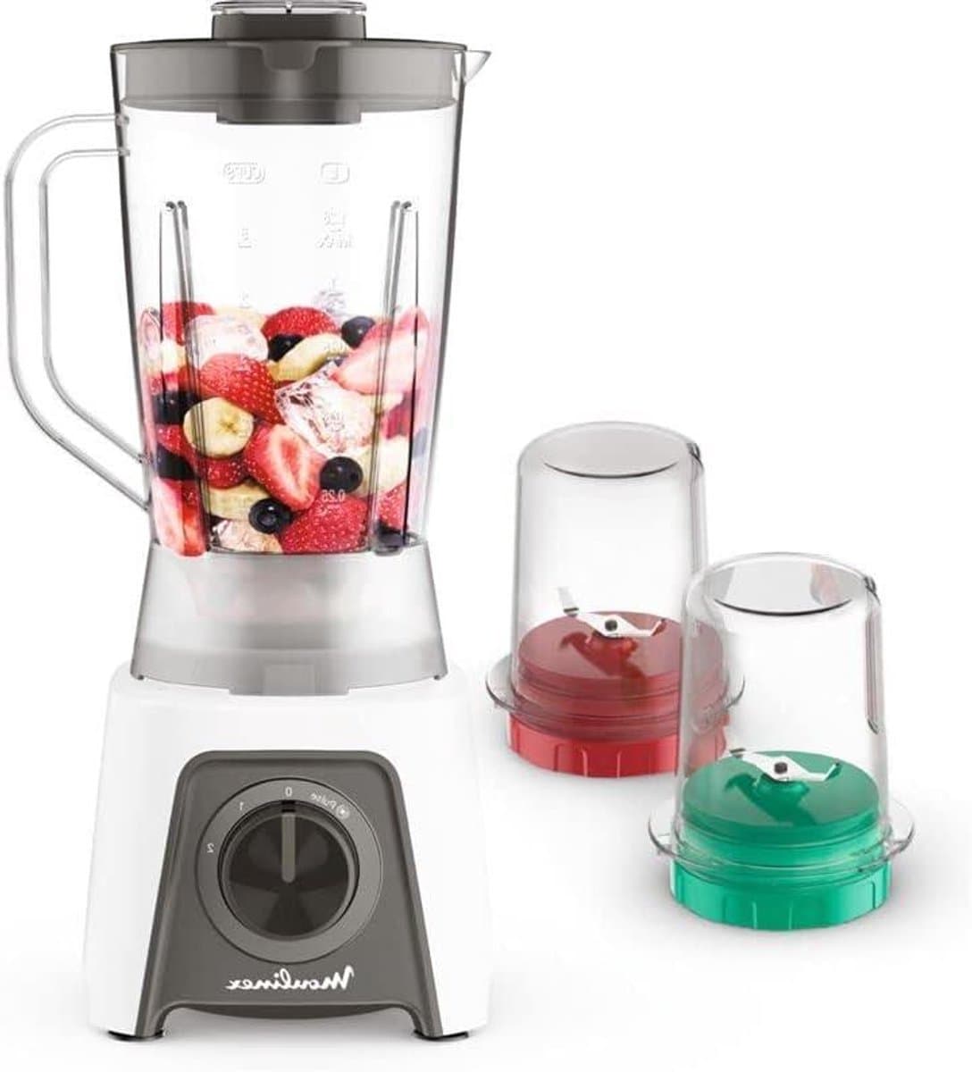 Blender en hakmolen - Keukenmachine mixer - Smoothies maken - Vaatwasmachinebestendig - 15 liter - Wit — afbeelding 1