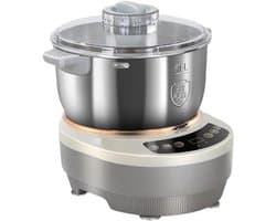 Roestvrijstalen Deegmaker - Professionele Mixer - Deeg Kneden - Fermentatiefunctie - 5L Capaciteit - Grijs