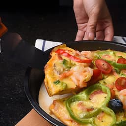 Cosensi - Air Fryer Accessoires - Ronde Taartvorm - 8 Inch - Pizzapan - Ideaal voor Frittata en Lasagne - Geschikt voor alle elektrische friteuses — thumbnail 5